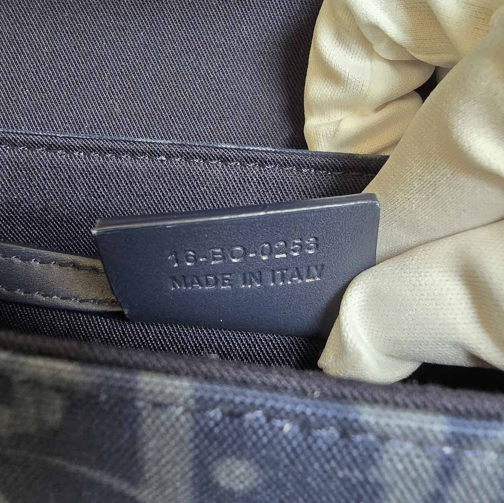 🔥RARE🔥Dior x Denim Tears Collab Blue Saddle Bag - Picture 9 of 12